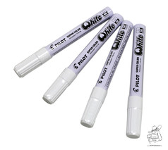 Wei�e Pilot Super Color Reifenmarker.