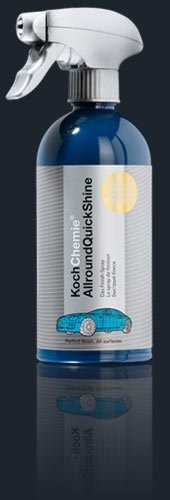Dunkelblaue Spr�hflasche Allround QuickShine von Koch Chemie mit hellem Spr�hkopf.
