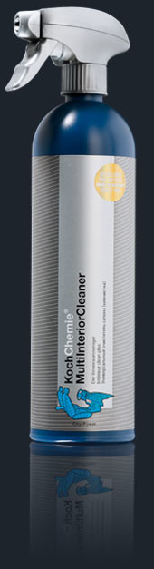 Dunkelblaue Spr�hflasche Koch Chemie MultiInteriorCleaner mit silbernem Spr�hkopf.