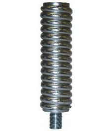 Antennenfeder aus gl�nzendem, elektro-poliertem Edelstahl mit Gewindebolzen.