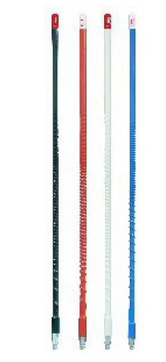 Firestik Antennensticks aus Fiberglas in Schwarz, Rot, Wei� und Blau mit Gewinde.