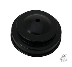 Schwarzer Flaggenst�nder f�r eine Flagge, rund mit zentralem Loch.