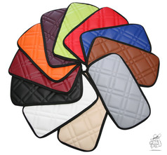 Farb�bersicht der Premium Waffel Meterware aus PVC mit Rautensteppung in verschiedenen Farben.