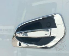 Chromgl�nzender Edelstahl T�rgriff Rahmen f�r LKW. Passend f�r MP4+MP5.