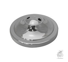 Chromfarbener Flaggenst�nder f�r zwei Flaggen mit zwei L�chern.