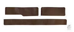 Braunes Kunstleder Sitzsockelverkleidungs-Set f�r LKW.