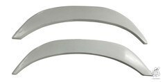 Ein Paar unlackierte, hellgraue GFK Kotfl�gelverkleinerungen f�r LKW.