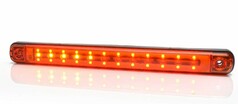 LKW LED-Leiste mit orange leuchtenden LEDs und dunklem Geh�use.