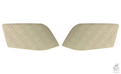 Cremefarbene LKW-T�rverkleidungen mit doppelt gewaffeltem Muster