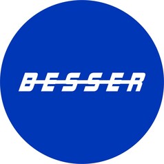 Blaues rundes Bild mit dem wei�en Schriftzug 