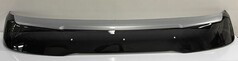 Gl�nzende schwarze LKW-Sonnenblende aus Acryl mit silbernem oberen Streifen, passend f�r DAF XF/XG/XG+.