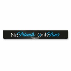 Schwarze Kunststoff Hecksch�rze mit dem Aufdruck "No Friends OnlyFans" und "TRUCK JUNKIE".