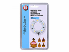 All Ride LED Beleuchtung in wei� f�r Duftkrone, in transparenter Blisterverpackung.