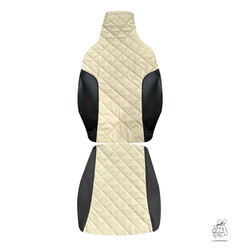 Sitzbezug Innen in creme und Au�en in schwarz