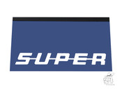 Schmutzf�nger  (Paar) 65x30 cm,  incl. einfarbiger Beschriftung