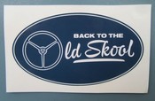 Scandi Aufkleber Old Skool Lenkrad 3-speichen
