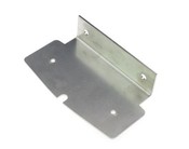 Edelstahlplatte mit Winkel f�r Lampe K�hlergrill Doubledutch