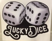 Aufkleber Lucky Dice W�rfel