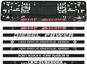 Aufkleber f�r Unterlage Kennzeichen