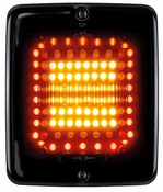 Heckleuchte DARK Knight eckig R�ck-/Brems-/Blinklicht