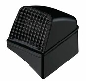 Toplampe mit LED wei� / Glas smoke / Basis links oder rechts