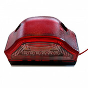 Kennzeichenleuchte rot mit 6 LED - ABVERKAUF