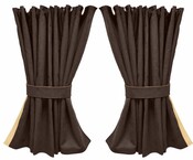 Rundumgardine Exclusiv Wildlederimitat mit Lederkante NUR passend f�r Actros mit  MirrowCam