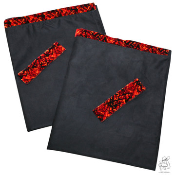 Rundumgardine schwarz in Scandi Pl�sch Style