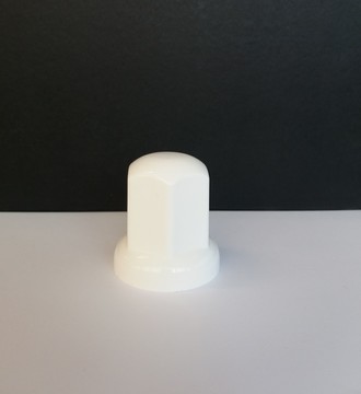 Radmutterkappe "BEAM" wei� lang 20er P�ckchen