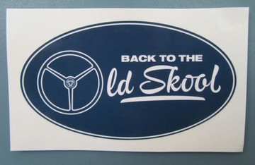 Scandi Aufkleber Old Skool Lenkrad 3-speichen
