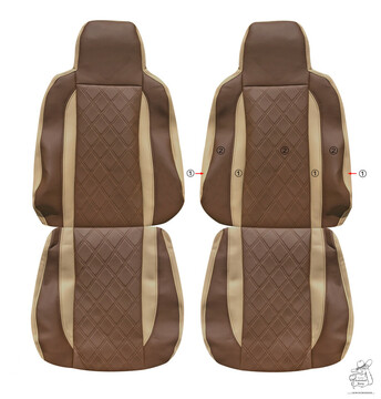 Sitzbez�ge passend f�r Scania - Recaro beide Sitze luftgefedert Anfertigung nach Wunsch