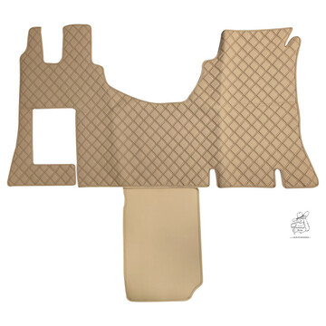 Einbau Bodenset passend f�r Actros Beifahrer Relaxecke Steppdesign - Standardprogramm