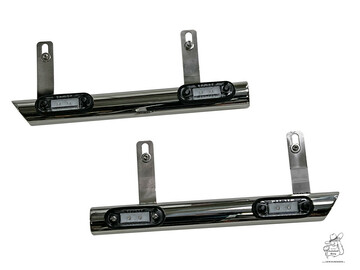 "T�rrohre" seitlich Paar  passend f�r Actros MP4+MP5<br />
mit LED Beleuchtung - 2-teilig