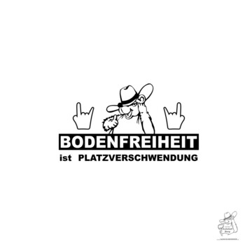 Aufkleber "Bodenfreiheit Berg B�r"