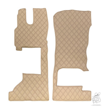 Einbau-Fu�matten f�r DAF XG/XG+ ab Bj. 2022 Klappstuhl Steppdesign - Anfertigung nach Wunsch