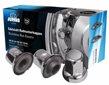 Radmutterkappe 10St�ck f�r H�lsen- & Standardmutter - flach