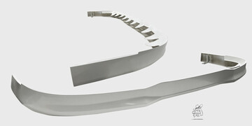 Spoiler/Sto�stangenverl�ngerung passend f�r DAF XG/XG+