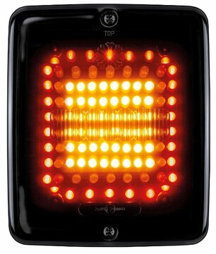 Heckleuchte DARK Knight eckig R�ck-/Brems-/Blinklicht