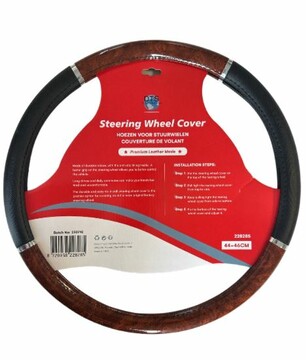 DTS Lenkradschoner 44 - 46 Holzoptik/Schwarz