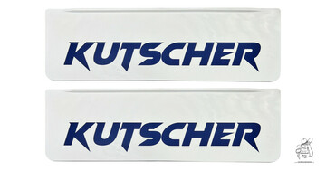 Schmutzf�nger mit Wulst (Paar) 70x25cm inkl. einfarbiger Beschriftung