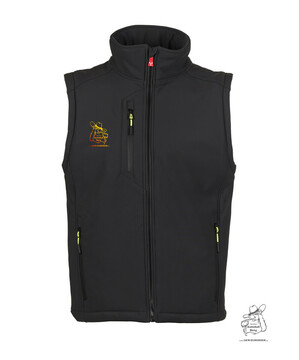 Steppweste mit Berg B�r Aufdruck