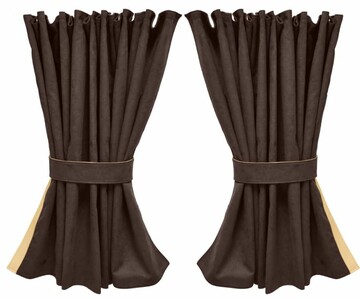 Rundumgardine Exclusiv Wildlederimitat mit Lederkante NUR passend f�r Actros mit  MirrowCam