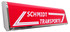 Roter, rechteckiger LKW-Leuchtkasten mit silbernen Kanten und wei�em Schriftzug "SCHMIDT TRANSPORTE".