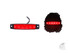 Rote LED-Markierungsleuchte f�r LKW mit schwarzem Geh�use, unbeleuchtet und leuchtend dargestellt.