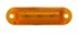 Kompakte, bernsteinfarbene LED-Markierungsleuchte mit 3 LEDs und Befestigungsl�chern.