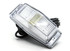 Wei�e LED-Doppelbrenner-Lampe f�r LKW-K�hlergrill. Transparentes Geh�use mit geriffelter Optik und schwarzem Kabel.