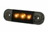 Dark Knight Slim Positionsleuchte mit anthrazit get�ntem Glas und leuchtenden orangen LEDs.