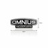 Schwarzes OMNIUS TRUCKPARTS Emblem mit wei�er Aufschrift.