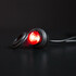 Rotes LED Positionslicht "Freedom Black Raven" mit schwarzem Geh�use und Gummidichtung.