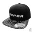 Schwarze Snapback Cap mit wei�em 